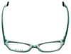 Top View of Ecru Designer Blue Light Blocking Glasses Ferry-034 in Oyster 53mm Cateye 53mm