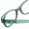 Close Up View of Ecru Designer Blue Light Blocking Glasses Ferry-034 in Oyster 53mm Cateye 53mm