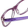 Close Up View of Ecru Designer Blue Light Blocking Glasses Morrison-049 in Tortoise-Purple 51mm