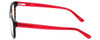 Side View of Ecru Designer Blue Light Blocking Glasses Morrison-051 in Tortoise-Red 51mm