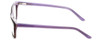 Side View of Ecru Designer Blue Light Blocking Glasses Springfield-017 Tortoise-Purple 53mm