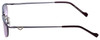 Side View of Charriol Designer Blue Light Blocking Glasses PC7075B-C4T in Purple 51mm Oval