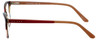 Side View of Marie Claire Designer Blue Light Blocking Glasses MC6209-REA in Red Amber 52mm