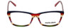 Front View of Marie Claire Designer Blue Light Blocking Glasses MC6220-SRE in Stripe Red 53mm