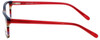 Side View of Marie Claire Designer Blue Light Blocking Glasses MC6220-SRE in Stripe Red 53mm