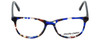 Front View of Marie Claire Designer Blue Light Blocking Glasses MC6237-BLB in Blue Black 47mm