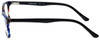 Side View of Marie Claire Designer Blue Light Blocking Glasses MC6237-BLB in Blue Black 47mm