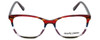 Front View of Marie Claire Designer Blue Light Block Glasses MC6246-BST Bordeaux Stripe 53mm