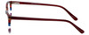 Side View of Marie Claire Designer Blue Light Block Glasses MC6246-BST Bordeaux Stripe 53mm