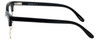 Side View of Marie Claire Designer Blue Light Blocking Glasses MC6247-BKG in Black Gold 51mm
