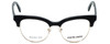 Front View of Marie Claire Designer Blue Light Blocking Glasses MC6247-BKG in Black Gold 51mm