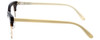 Side View of Marie Claire Designer Blue Light Blocking Glasses MC6247-TCR Tortoise Cream 51mm