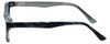 Side View of Metro Designer Blue Light Blocking Glasses Metro-23-Black in Black 47mm Square