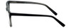 Side View of Metro 35 Designer Blue Light Glasses in Black Matte Crystal Retro Acetate 53mm