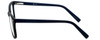 Side View of Metro Designer Blue Light Glasses Metro-35-Black-Navy in Matte Black Navy 53mm
