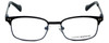 Front View of Lucky Brand Designer Blue Light Blocking Glasses D803-Black in Black 46mm Square