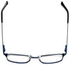 Top View of Lucky Brand Designer Blue Light Blocking Glasses D803-Black in Black 46mm Square