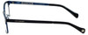 Side View of Lucky Brand Designer Blue Light Blocking Glasses D803-Black in Black 46mm Square