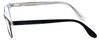 Side View of Ernest Hemingway Designer Blue Light Blocking Glasses H4617 in Black-Clear 48mm