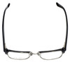 Top View of Ernest Hemingway Designer Blue Light Block Glasses H4828 Shiny Black Silver 53mm