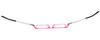 Close Up View of NY Eye Enhance Kids Designer Blue Light Glasses EN4132 46mm Crystal Pink/Black