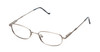 Profile View of Reptile Designer Blue Light Blocking Glasses Monitor in Pewter Unisex Oval 53mm