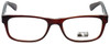 Front View of Gotham Style Designer Progressive Lens Blue Light Glasses G229 in Brown 60mm
