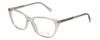 Profile View of Vivid Designer Progressive Blue Light Glasses 886 in Shiny Crystal Acetate 53 mm