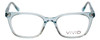Profile View of Vivid Designer Progressive Blue Light Glasses 912 Crystal Bl/Clear Ladies 51mm