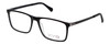 Profile View of Vivid Designer Progressive Blue Light Glasses 891 in Black/Crystal Clear 55 mm