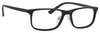 Profile View of Esquire EQ1531 Mens Progressive Lens Blue Light Glasses in Matte Black 55 mm