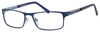 Front View of Esquire Unisex EQ1551 Metal Frame Progressive Blue Light Glasses in Navy 54 mm