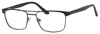 Profile View of Esquire EQ1565 Mens Progressive Lens Blue Light Glasses in Black/Gunmetal 53 mm