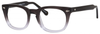 Profile View of Ernest Hemingway H4668 Round Progressive Lens Blue Light Glasses Grey Fade 48 mm