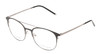 Ernest Hemingway H4810 Round Progressive Blue Light Glasses in Black/Silver 52mm