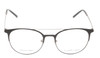 Ernest Hemingway H4810 Round Progressive Blue Light Glasses in Black/Silver 52mm