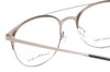 Ernest Hemingway H4810 Round Progressive Blue Light Glasses in Black/Silver 52mm