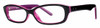 Profile View of Calabria Soho by Vivid 108 Designer Progressive Blue Light Glasses Black Purple