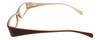 Calabria Vivid 738 Designer Progressive Lens Blue Light Glasses in Mocha Cateye