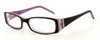 Profile View of Calabria Vivid 670 Designer Progressive Lens Blue Light Glasses in Burgundy