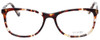 Front View of Calabria Splash SP62 Designer Progressive Lens Blue Light Glasses Brown Classic