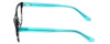 Side View of Calabria Viv Designer Progressive Lens Blue Light Glasses 867 Demi-Blue Cateye
