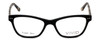Front View of Calabria Viv Designer Progressive Blue Light Glasses 867 in Matte-Black-Demi
