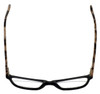 Top View of Calabria Viv Designer Progressive Blue Light Glasses 867 in Matte-Black-Demi