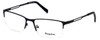 Profile View of Esquire Designer Progressive Lens Blue Light Glasses EQ1515 Navy 55mm Rectangle