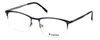 Profile View of Esquire Designer Progressive Blue Light Glasses EQ1519 in Matte-Blue-Silver 54mm