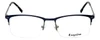 Profile View of Esquire Designer Progressive Blue Light Glasses EQ1519 in Matte-Blue-Silver 54mm