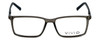 Front View of Calabria Viv Designer Progressive Lens Blue Light Glasses 239 in Grey-Black 53mm