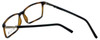 Close Up View of Calabria Viv Designer Progressive Blue Light Glasses 239 in Tortoise-Black 53mm