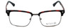 Front View of Calabria Viv Designer Progressive Blue Light Glasses Vivid-257 in Demi Red 52mm